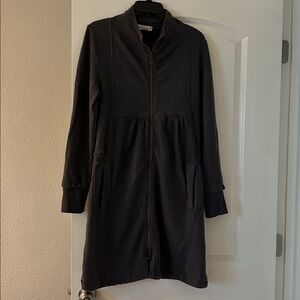 Wearables Charcoal Zip-Up Jacket Dress
